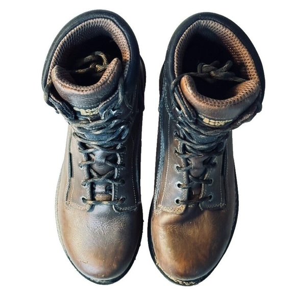 GEORGIA BOOT Multi Purpose Elite Work Boots GB00318 Brown Leather Size 10M - Picture 3 of 13